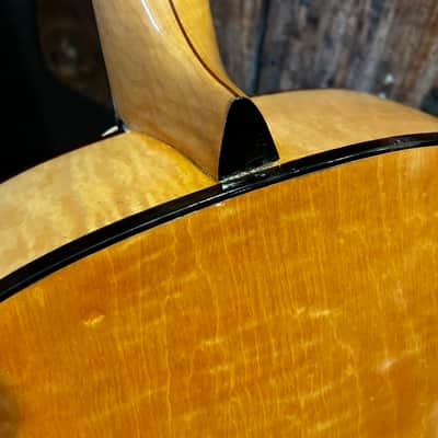 1943 Gretsch Synchromatic 160 Archtop Hollowbody Electric Guitar w/ DeArmond Pickup 1943 - Blonde Spruce Top Flamed Maple Back/Sides/Neck - w/ Gretsch Case image 12