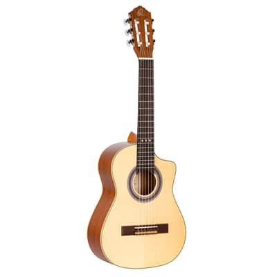 Ortega Requinto Series Pro Solid Top Nylon String Guitar w/ Bag image 1