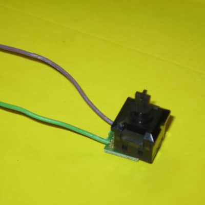 lightly used Boss ON / OFF Foot Switch - black hard plastic on very small green circuit board + green & purple wires for Boss compact size pedals (works fine) came off of a lightly used 2010 SYB5 pedal (NO pedal included / NO other items included) image 3