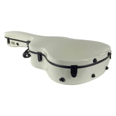TKL Voyager D 14F Guitar Case - Gloss Pearl Glacier White image 2