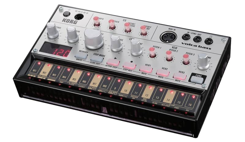 KORG volca bass アナログシンセサイザー Korg Volca Bass Analog Bass Synth | Reverb
