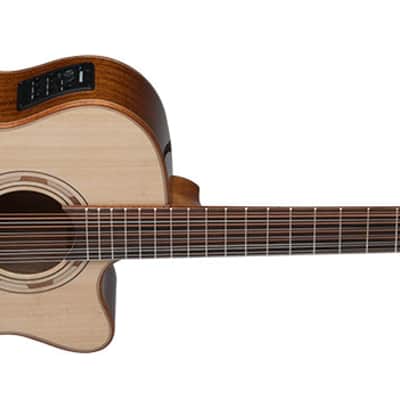 Washburn Comfort Series WCG15SCE12 Grand Auditorium Cutaway Acoustic-Electric w/ Solid Sitka Spruce image 3
