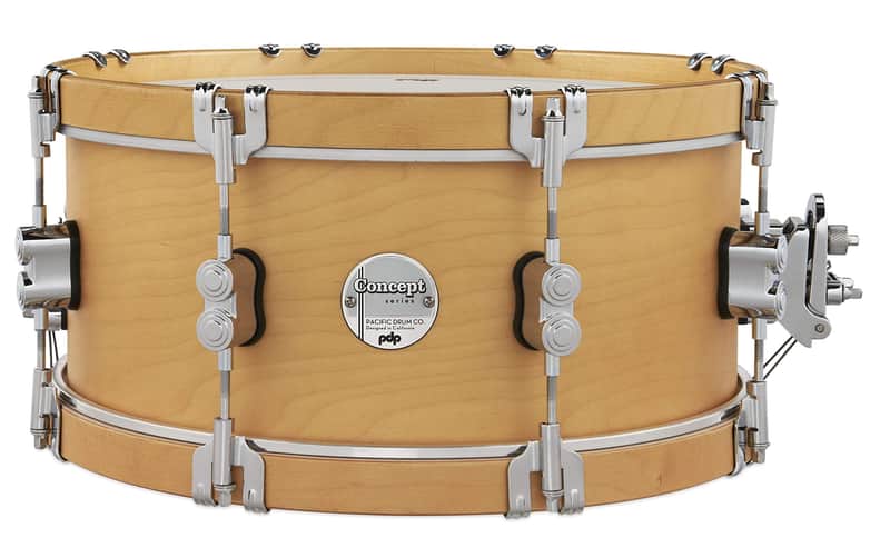 Pacific Drums & Percussion Add-Ons PDP Concept Classic, 6.5x14, Natural Hoops Snare Drum (PDCC6514SSNN) image 1