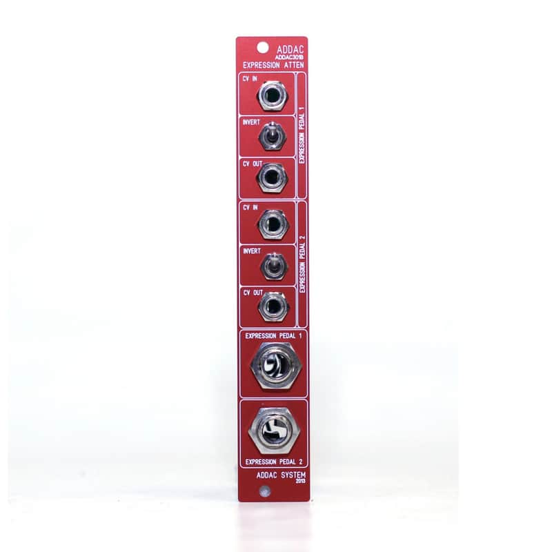 ADDAC System ADDAC301B DUAL EXPRESSION PEDAL ATTENUATOR - Red image 1