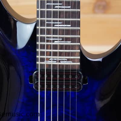Schecter Omen Elite-7 - See-Thru Blue Burst image 4