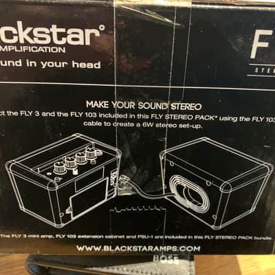 Blackstar Fly 3 3-Watt Mini Guitar Combo/Cabinet Stereo Pack 2014 - Present - Black image 4
