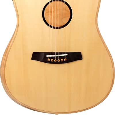 LR Baggs AEG-1 Thinline Acoustic-Electric Guitar, Solid Spruce Top, Natural image 1