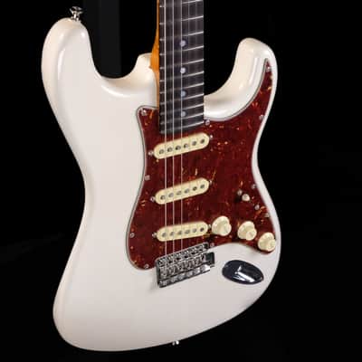 Used Fender American Custom Shop Stratocaster Electric Guitar - Aged White Blonde image 5