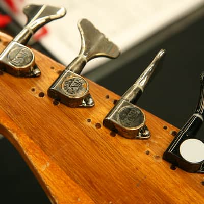 Maxitone 4-String Vintage Bass Made in Japan Pre-Ibanez Twin Pickup Early 1960s - Sunburst image 22