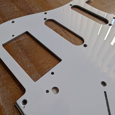 Unbranded Qty-2 Stratocaster 3-Ply HSS 12 Hole Guitar Pickguards White Un-Used image 4