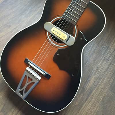 70's Harmony Stella Parlor Guitar w/60's DeArmond Pickup image 1