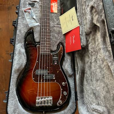 Fender American Professional II Precision Bass V  Rosewood Sunburst #US23016606 9 lbs 1.5 oz image 4