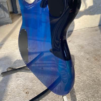 Carvin SC90 Single Cut, Neck Through 90s - Transparent Blue Gloss image 20