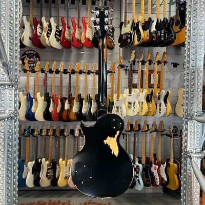 Vintage   V100 Icon Les Paul Jbm Gold Top image 7