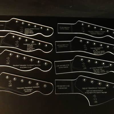 Lone Buck Guitars Fender Telecaster Guitar Acrylic Headstock Template 62 Custom Big Block 2025 - Acrylic image 2