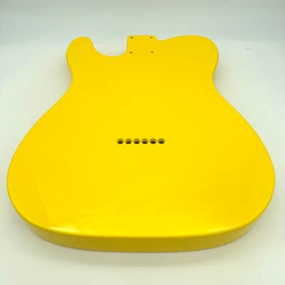 Immagine Hoodoo Telecaster Thinline Body ASH Graffiti Yellow Light htb6559 - 8