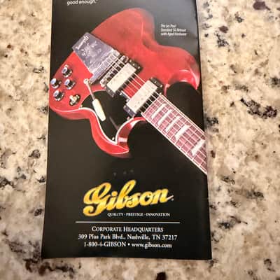 Gibson Brochure 2000s 59'reissue Les Paul J-150 F-5L J-45 Rosewood only a Gibson is good enough image 6