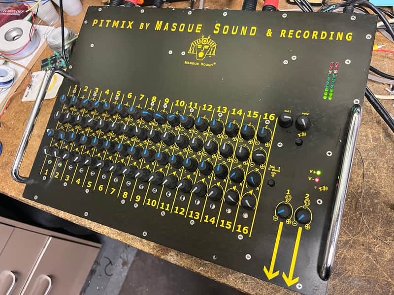 PitMix by Masque Sound 16x2x2 Line Level Headphone Mixer 16 Channel • Standalone image 1
