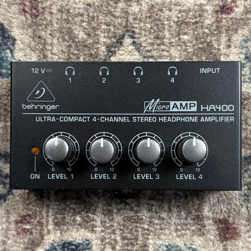 Behringer HA400 Micro Amp 4 Channel Headphone Amplifier! image 1