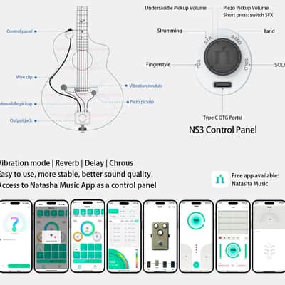 Natasha X Carbon with NS3 Pickup - 3K Carbon Fiber Acoustic Guitar 2024 image 22