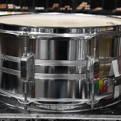 Vintage Tama Swingstar Red Badge Steel Snare Drum 6.5 x 14 image 5