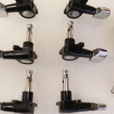 Rare Schaller Offset 3x3 Tuners Chrome Plastic Vintage 70's guitar W. Germany image 18