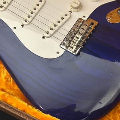 Fender Custom Shop 60th Anniversary 54 Stratocaster NOS 2014 Blue Transparent RARE image 3