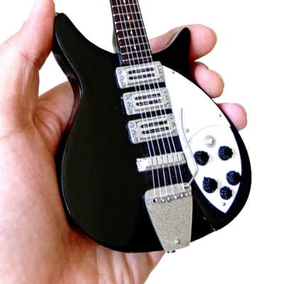 MGC The Beatles 10" Miniature Guitar John Lennon Black 2010s Wood image 1
