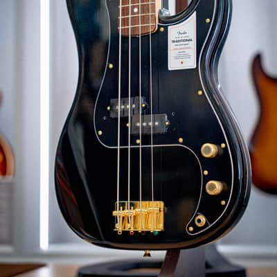 Fender Japan Traditional 2025 Collection 60s Precision Bass Guitar, RW FB, Black Pearl image 6