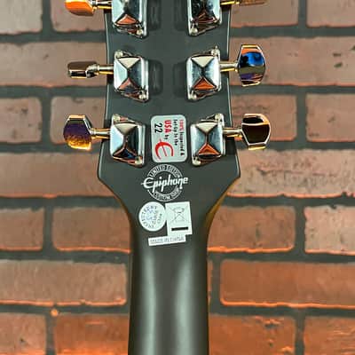 Epiphone Les Paul Special P-90 Limited-Edition Electric Guitar Worn Black image 9