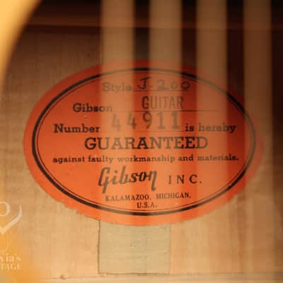 1962 Gibson J-200 Natural/BLONDE with highly figured flame maple back + sides image 6