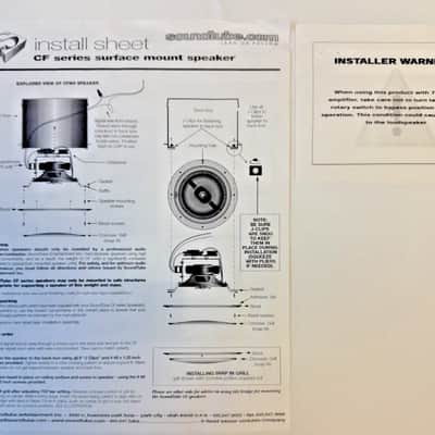 SoundTube CFM-8 8" Commercial Ceiling Speakers – Lot of 2 (NOS, Sealed) image 2