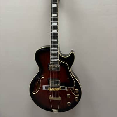 Ibanez Artcore Expressionist AG95QA 2026 - Dark Brown Sunburst image 2