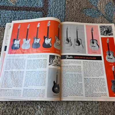 Vintage 1965-1966 Fender Fine Electric Instrument Full-Line Catalog! Rare, Original Case Candy, Paperwork! image 3