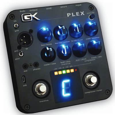 Gallien Krueger PLEX Bass Preamp Pedal DI with EQ Compressor and USB Open Box Mint image 1