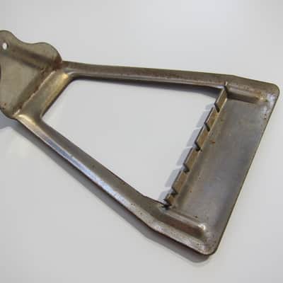 Harmony & Kay Guitar Tailpiece Authentic Vintage Part Circa-1940s-1960s-Nickel Silver image 4