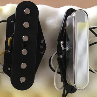Fender Mex Telecaster Pickup Set 2007s - Chrome / Black image 1