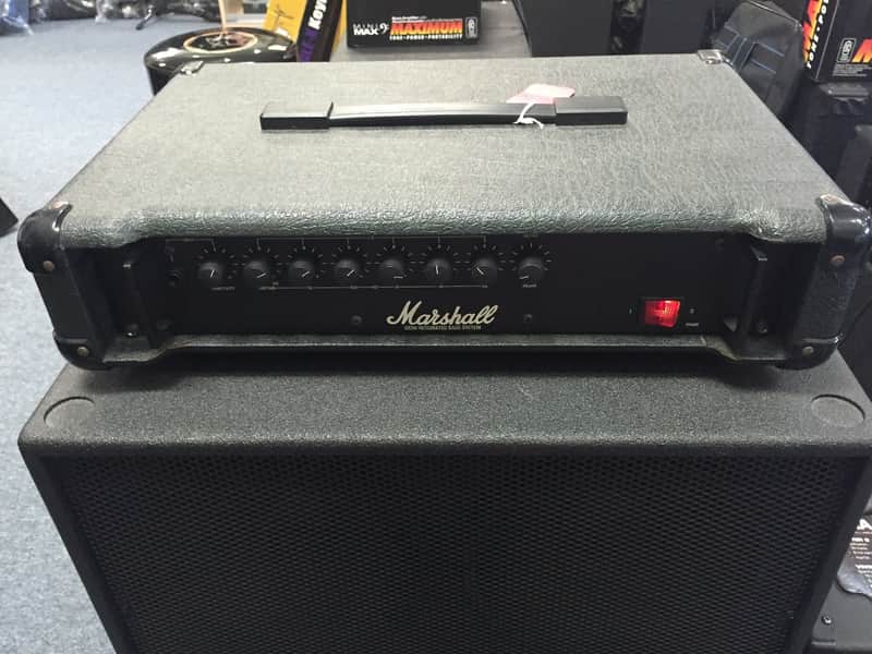 Marshall 3510 100 watt Integrated Bass Amp head Vintage 1980's Black image 1