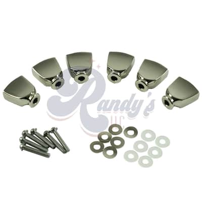 Kluson Replacement Tuner Buttons for Firebird® "Banjo" Series (6-Pack) - Fits Gibson® CLOSEOUT-Nickel - KFBKBN - Nickel image 1
