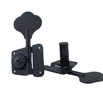 Guyker Bass Tuners (2R + 2L) - 1:20 Ratio Open Gear Tuning Key Pegs Machine Head Replacement for Electric Jazz Guitar Bass or Precision Instruments - GK530 Black image 2