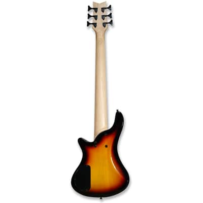 6 String Electric Bass Bolt_On Maple Neck,Poplar Body Sunburst image 3