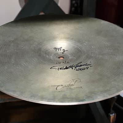 1960s Paiste 14" Formula 602 Hi-Hats 998/1038g - Cymbal Craftsman Modified image 14