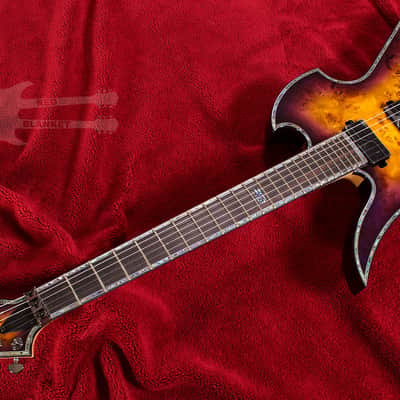 B.C. Rich Mockingbird Extreme Exotic with Floyd Rose Left Hand EXMGFRPHLH 2020 Purple Haze image 3