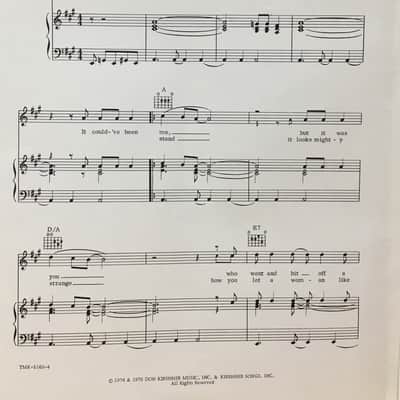 Bad Blood - Neil Sedaka - Piano/Vocal/Guitar (USED SHEET MUSIC) image 2