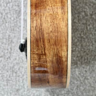 Big Island Ukulele Co. Solid Koa Deluxe Soprano Abalone Inlay KX-SPG W/ Carrying Case image 10