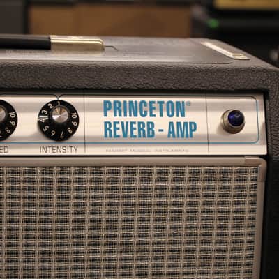 2025 Fender '68 Custom Princeton Reverb 12 Watt 1x10 Tube Guitar Combo Amp w/Cover Footswitch Black image 3