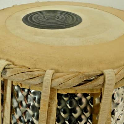 Handmade Steel Tabla Designer Folk Musical Percussion Instrument Drums Set With Bag image 5