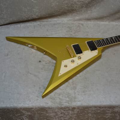 ESP LTD KH-V Kirk Hammett Signature Electric Guitar in Metallic Gold - MINT image 1