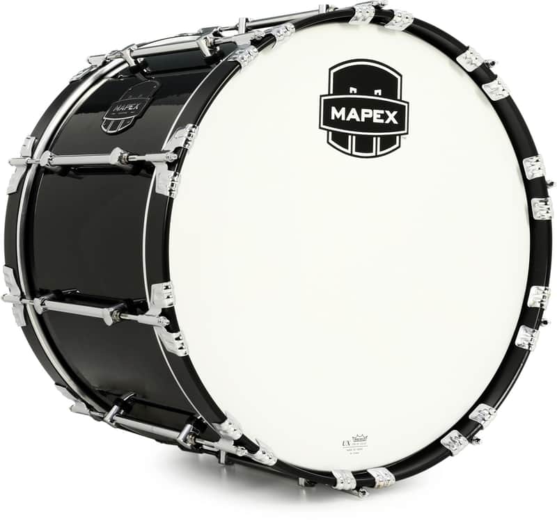 Mapex Quantum Mark II Marching Bass Drum - 14-inch x 20-inch  Gloss Black image 1