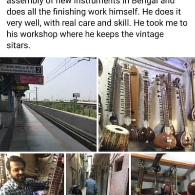 Amazing Vintage 75 years old Male Tanpura, by most Renowned Maker (Naskar's) very good sounding instrument image 6